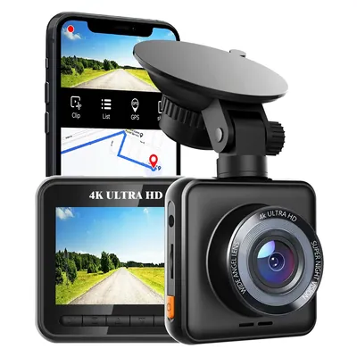 Cámara para vehículo 4K ultra HD, con GPS