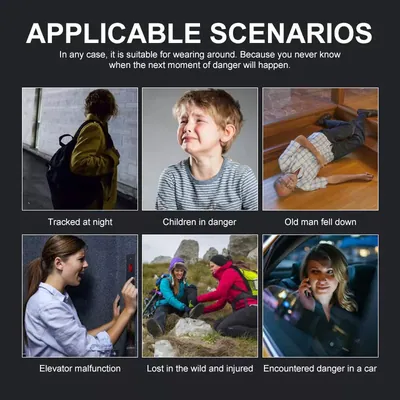 Botón de emergencia SOS Recargable